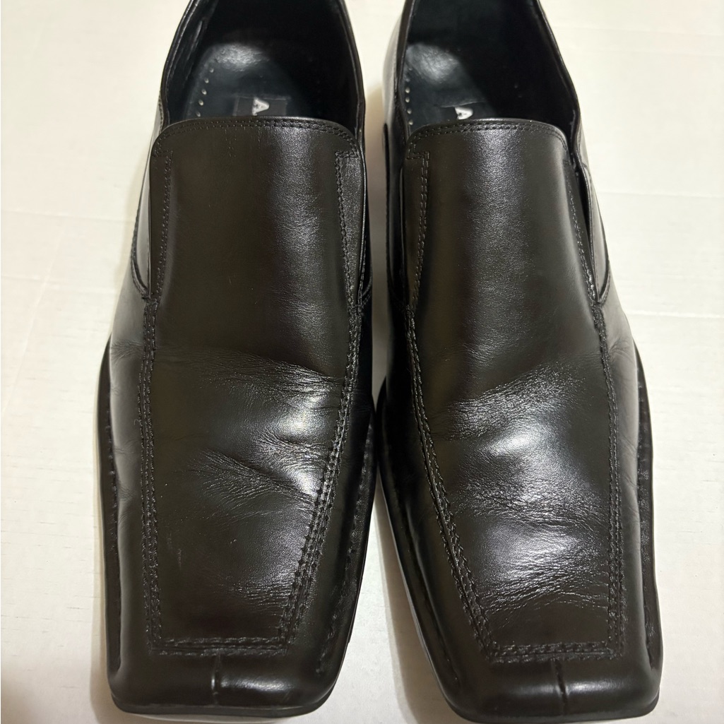 A Cellini Mens Black Leather Loafers